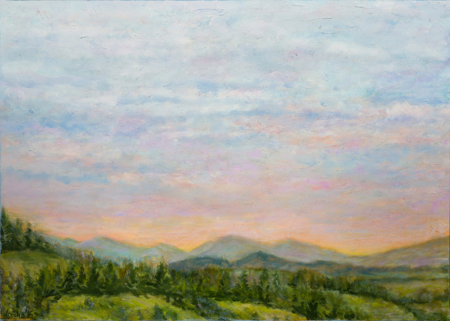 Mala Fatra Sunset in Slovakia, 2016
