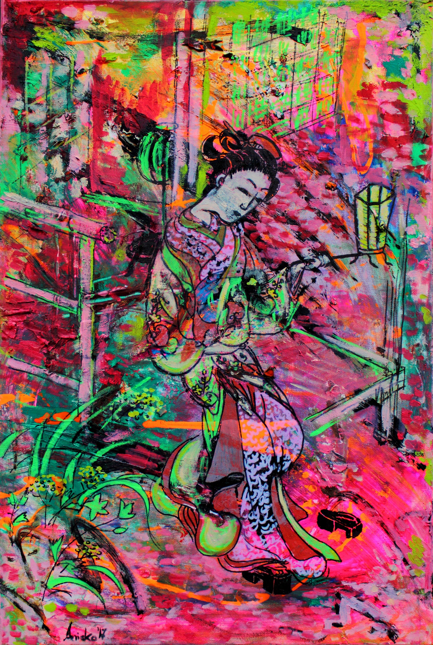 Young Woman With a Lantern, 2017