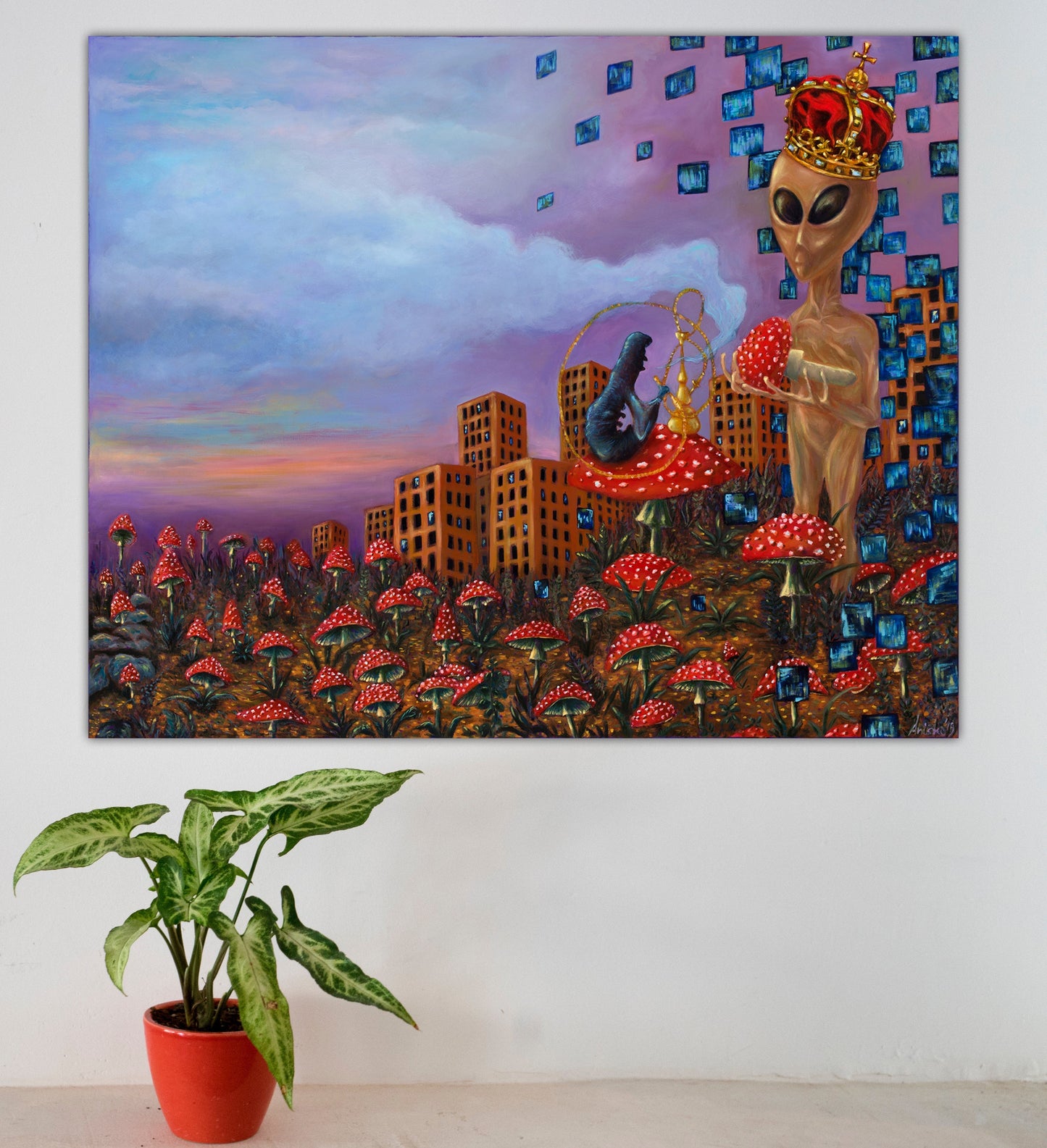 Amanita Muscaria - MK Anisko - painting