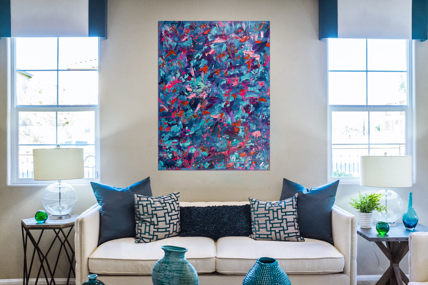 Blue and Pink, 2019
