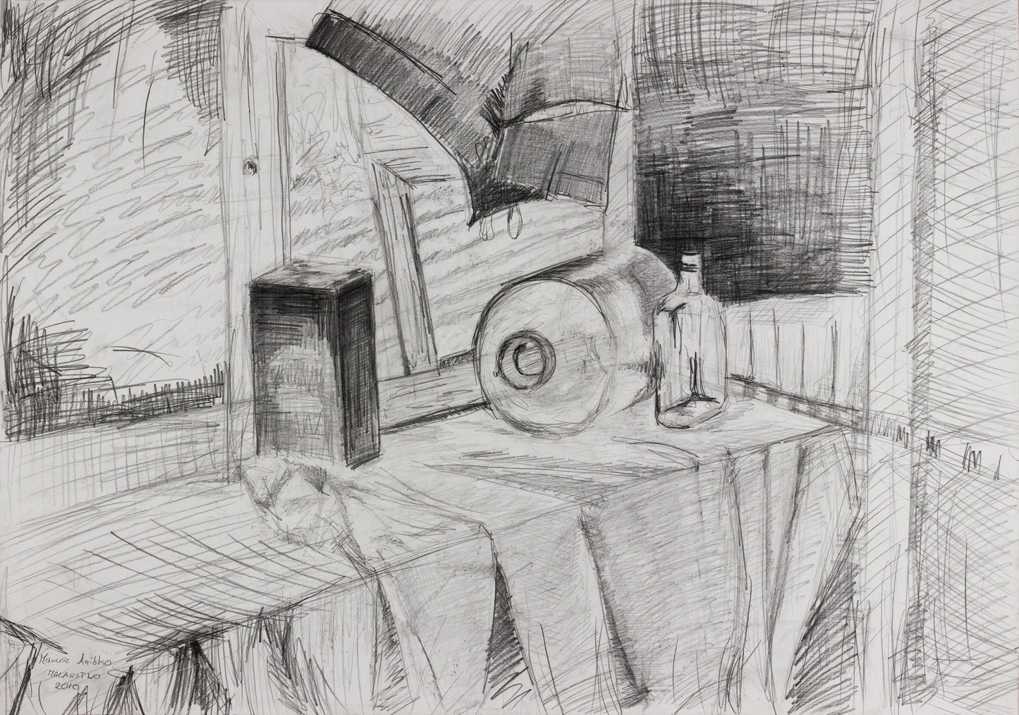 Still Life with a Big Round Bottle, 2010